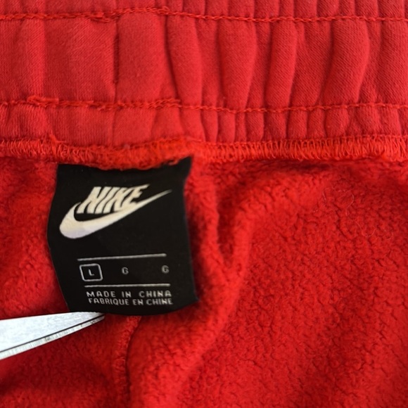 NIKE Sweatpants Swoosh-University workout leisure Red/White size Large - Picture 7 of 7